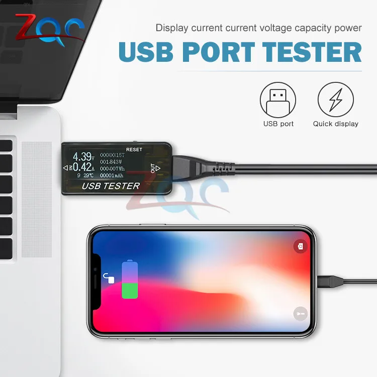 8 в 1 QC2.0 QC3.0 4-30 в USB Вольтметр Амперметр Электропитание емкость напряжение измеритель тока USB Тестер монитор