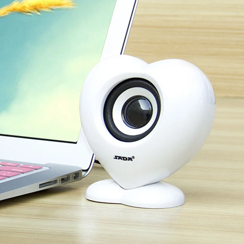 Мини динамики SADA для ПК и MP3 проводные USB 3 5 мм 1 0 канала AUX ноутбука с милыми