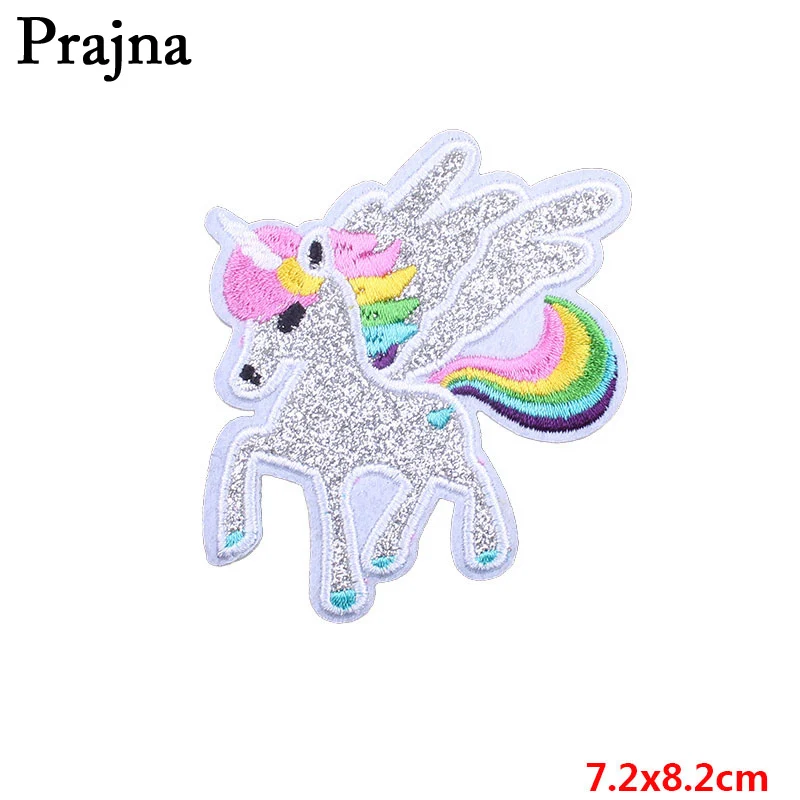 Prajna нашивки с радугой, единорог, лошадь, Ловец снов, железная нашивка, гей логотип, милая ткань, вышитые значки для джинсов, DIY Одежда