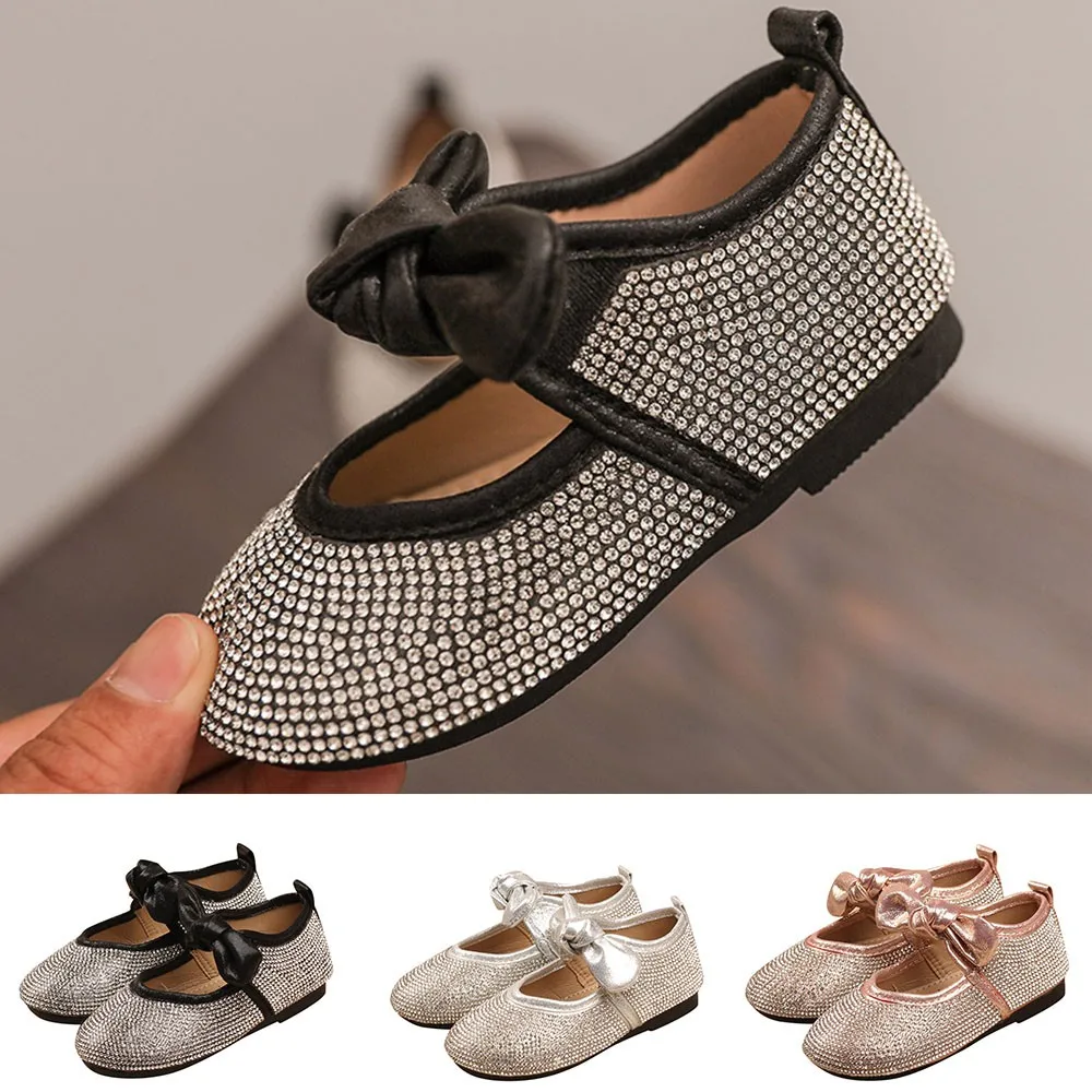MUQGEW/детская обувь для маленьких девочек принцессы с кристаллами и бантом