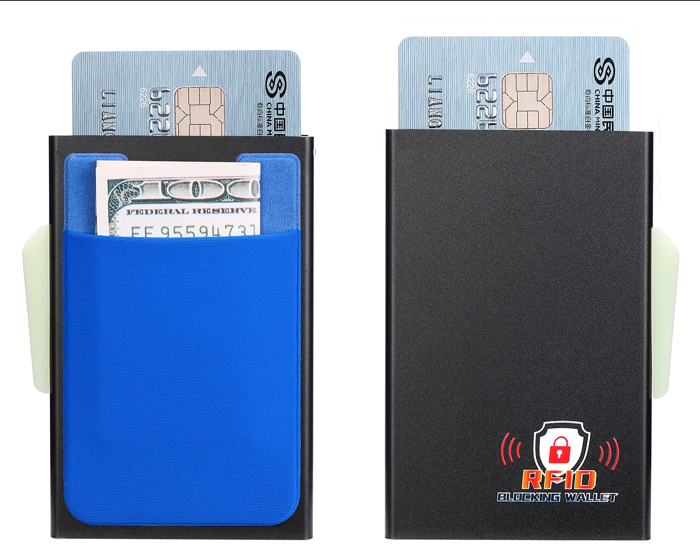 BISI GORO RFID бизнес горячий держатель для кредитных карт для мужчин многофункциональный автоматический алюминиевый футляр для карт мужской мини кошелек Тонкий кошелек