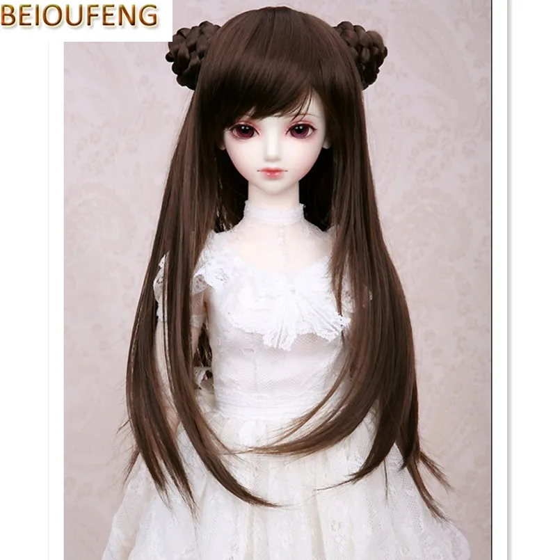 Парики для кукол BEIOUFENG 1/3 1/4 1/6 Bjd Sd длинные прямые парики из высокотемпературной