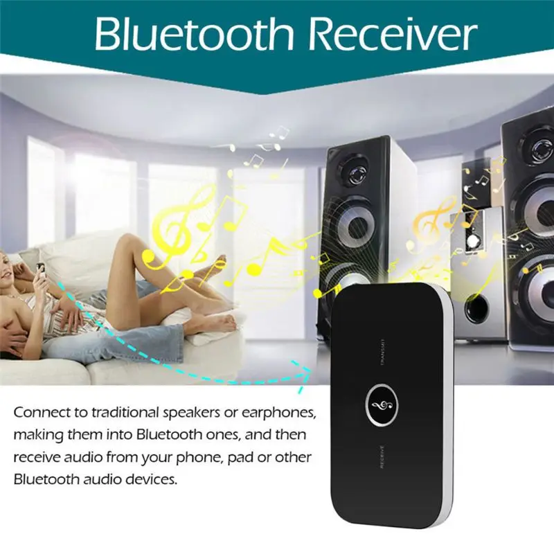 Приемник передатчик Bluetooth 2 в 1 беспроводной аудио музыкальный адаптер A2DP Aux для