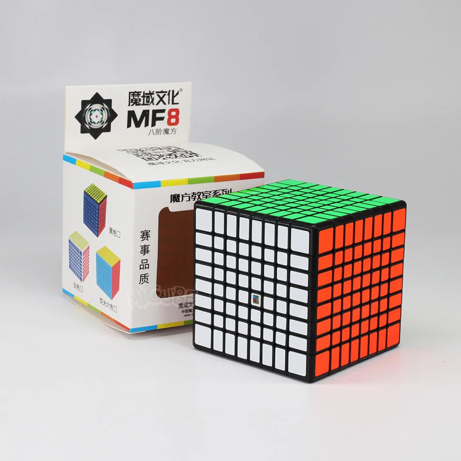 Black Moyu MF8 8x8x8 куб 8 слоев магический скоростной куб головоломка 8х8 черный без наклеек Neo Cubo Magico 8*8*8 развивающие игрушки для детей - Цвет: Black