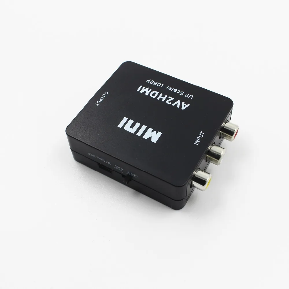 DOITOP Композитный RCA AV HDMI CVBS чтобы адаптер конвертер Поддержка HD 720 P 1080 к Mini AV2 видео