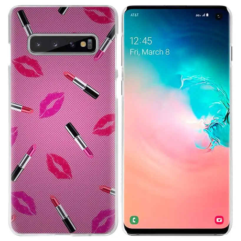 09 Макияж помада для любимых чехол для samsung Galaxy S10 5G S10e S9 S8 M30 M20 M10 J4 J6 плюс J8 Примечание 8 9 Ясно Жесткий чехол телефона - Цвет: 09