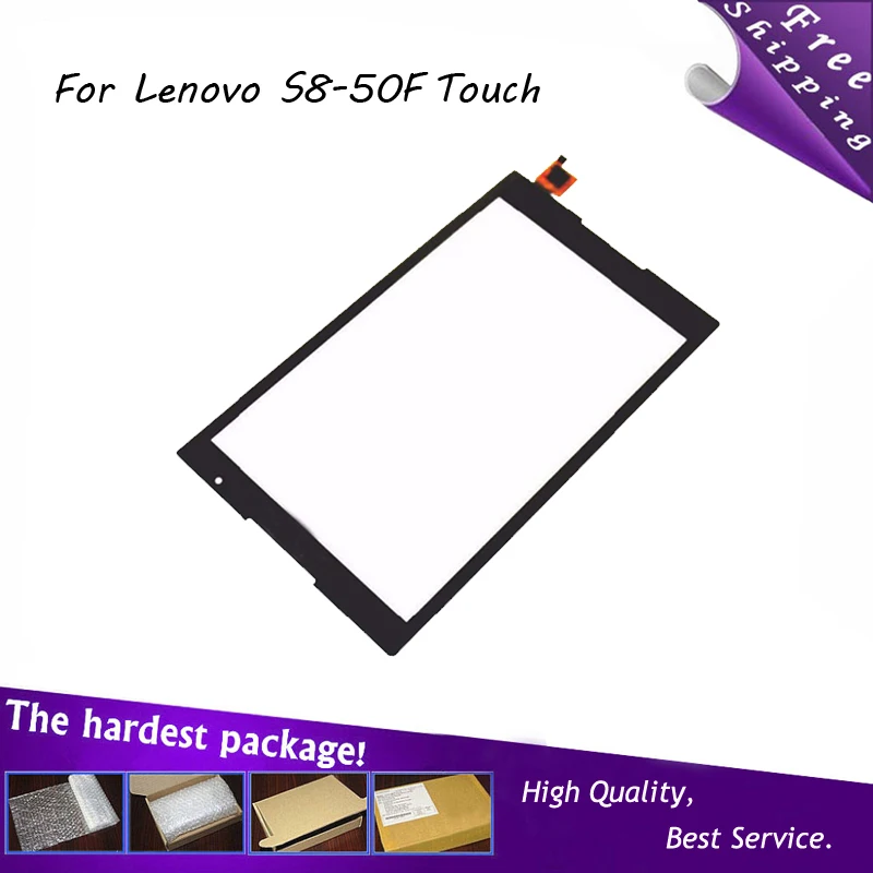 Новый Оригинальный Черный Для Lenovo S8-50F S8-50L Сенсорный Экран С Digitizer Стекло Датчика