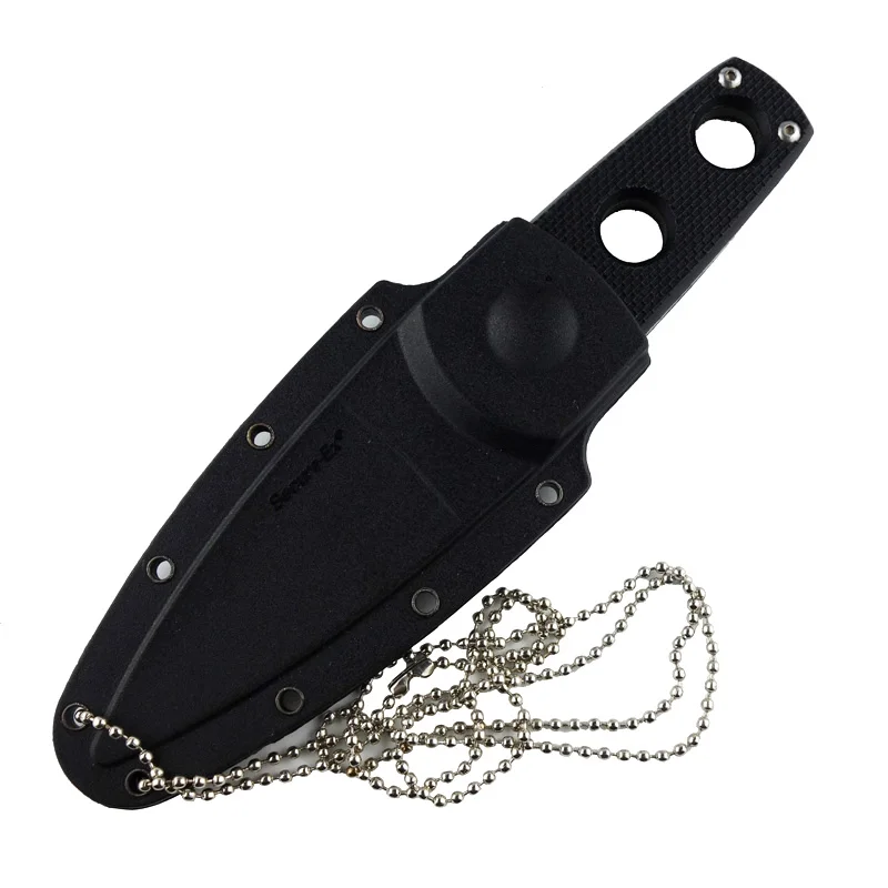 Нож с фиксированным лезвием из холодной стали Прямые ножи потайными краями