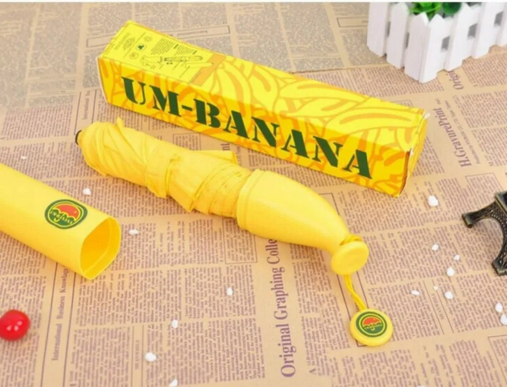 Umbrella banana umbrella creative anti-ultraviolet 3 % fruit simulated 28cm * 4.5 cm 016 | Дом и сад