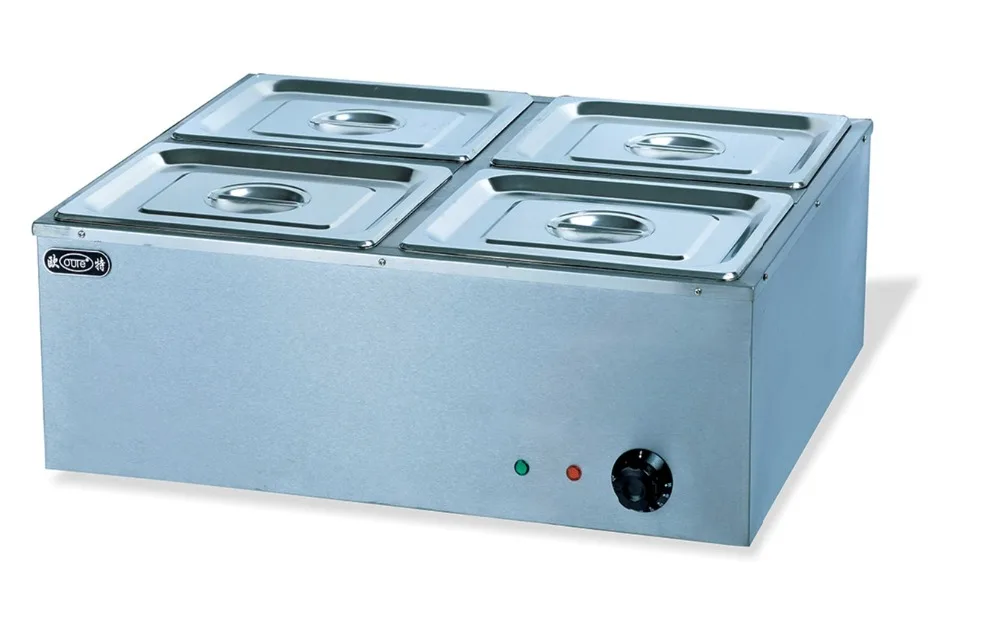 Электрическая кастрюля с 4 кастрюлями bain marie коммерческий Настольный