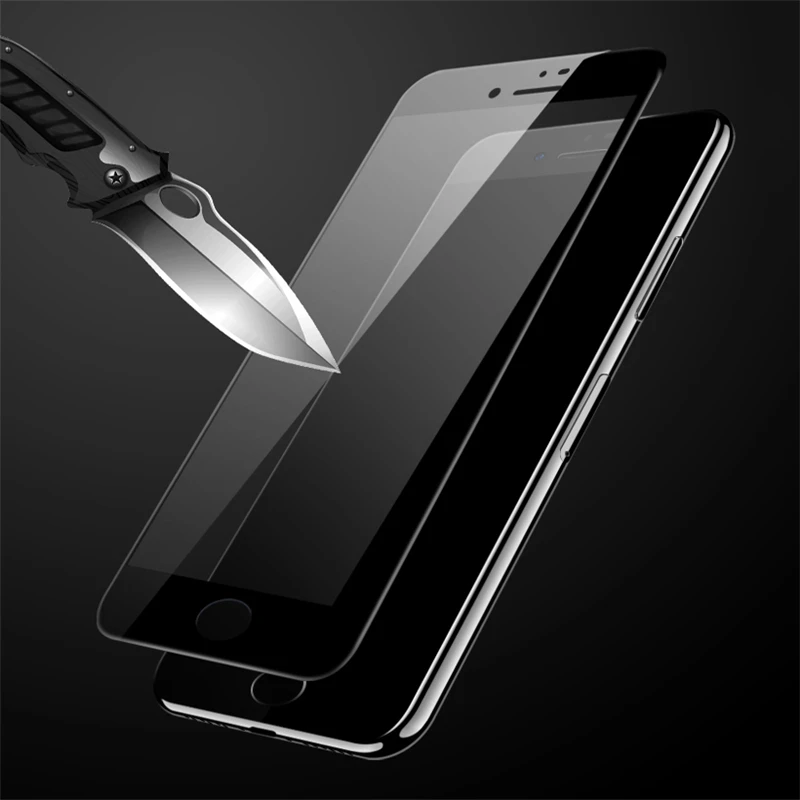 5D оригинальное стекло с закругленными краями для iPhone 7, защита на весь экран для Apple iPhone XS Max XR X 6 7 8 Plus, защитная пленка