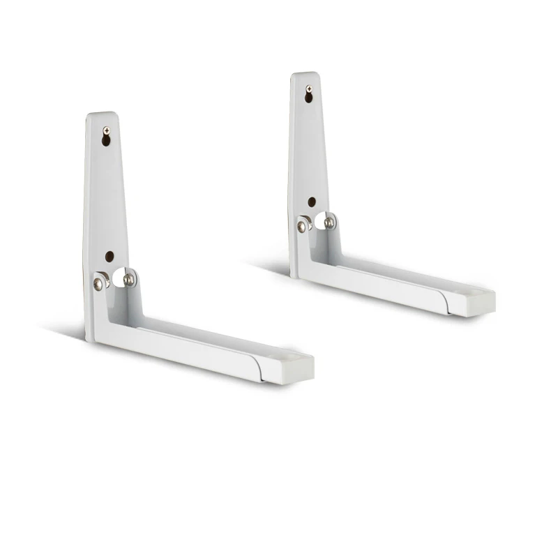 Carbon steel no hook BVZ Складная полка для микроволновой печи из нержавеющей стали, растягивающийся Регулируемый Настенный кронштейн, держатель, кухонные стойки - Цвет: Carbon steel no hook