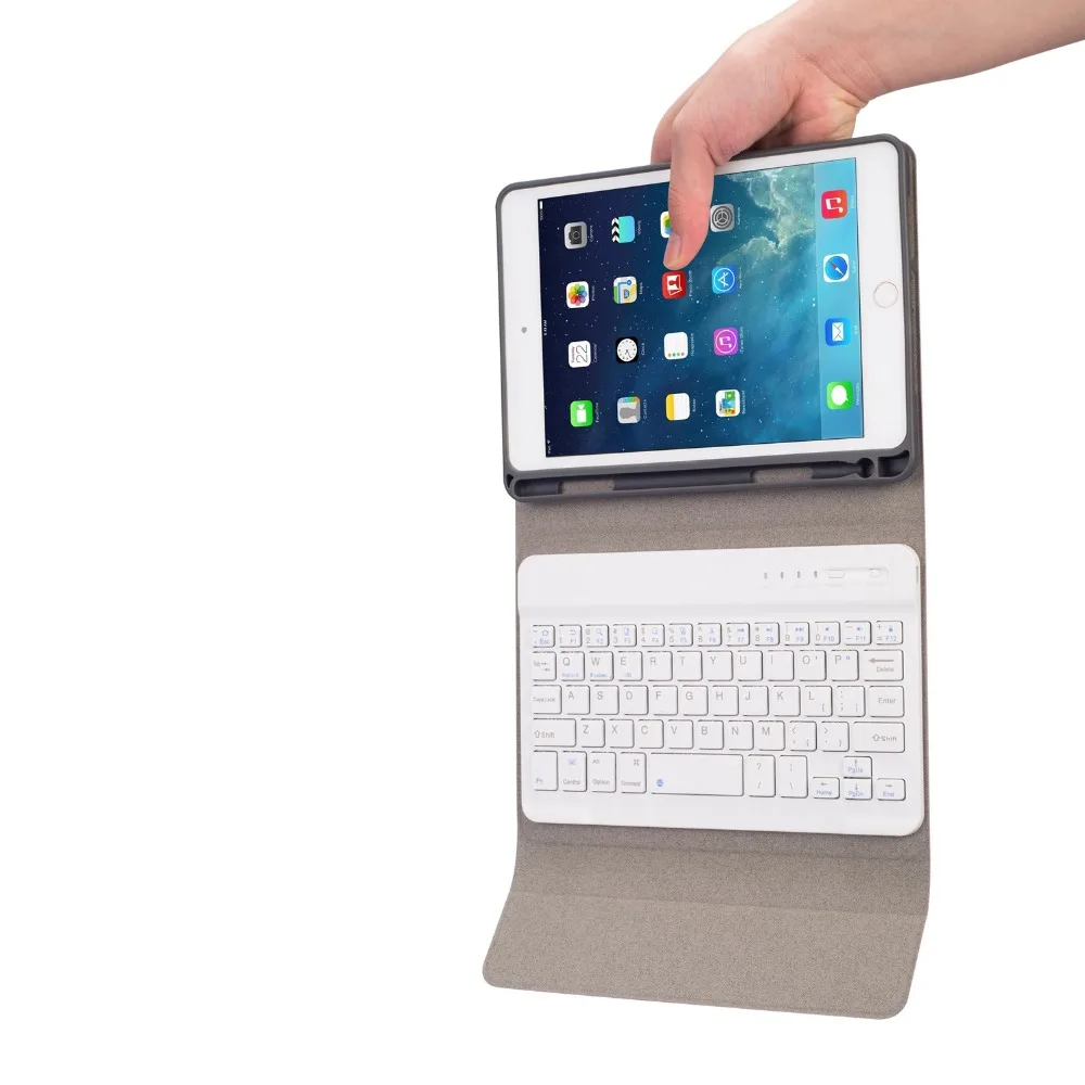 7 Цвета подсветкой светильник Bluetooth клавиатура чехол для iPad 2017 2018 9 с Apple Pencil