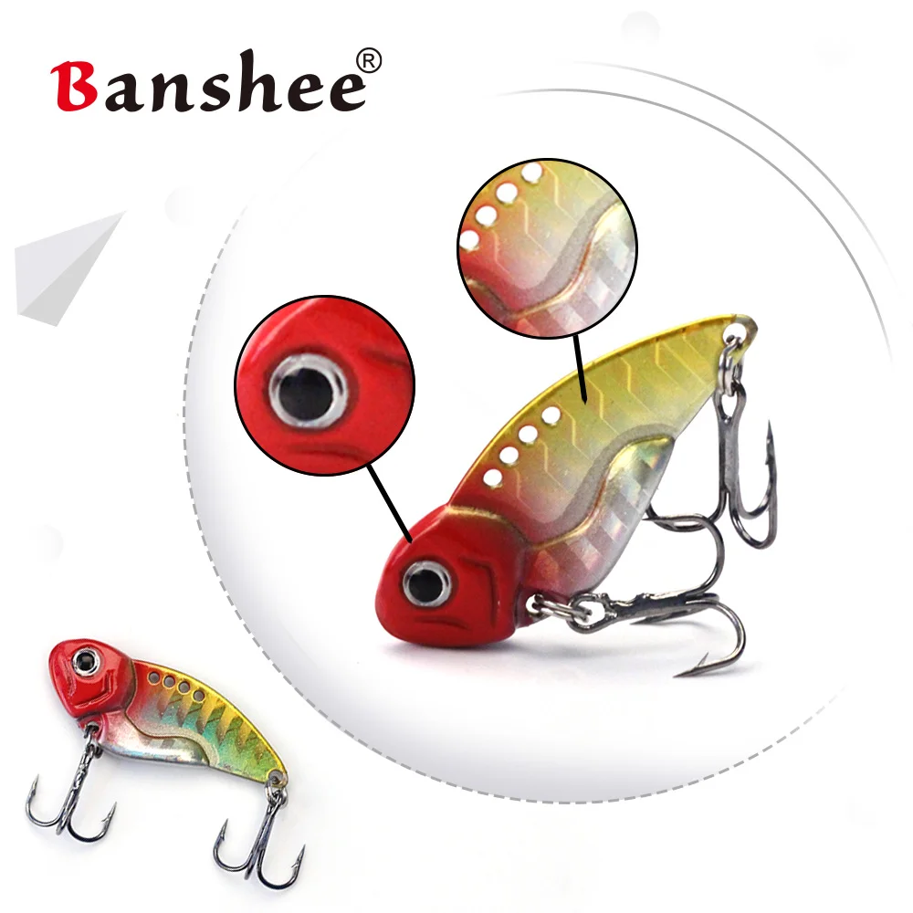 Banshee37 мм 8 г металлическая блесна мини Vibe vivide DD02 беспламенная Тонущая наживка для
