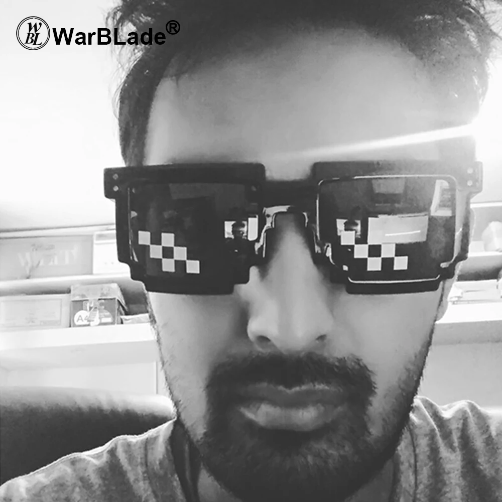 Винтажные детские очки 8 бит пикселей солнцезащитные для мужчин и женщин ретро