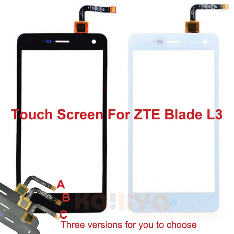 Новый черно белый сенсорный экран для ZTE Blade L3 стекло объектив сенсор 5 0