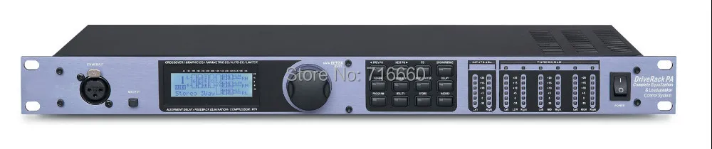 Высококачественный цифровой процессор 2in6out DriveRack PA Профессиональное звуковое