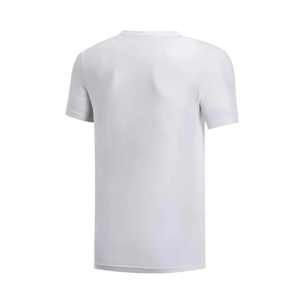 Li Ning Мужская Уличная серия футболка дышащая 91% хлопок 9% спандекс подкладка