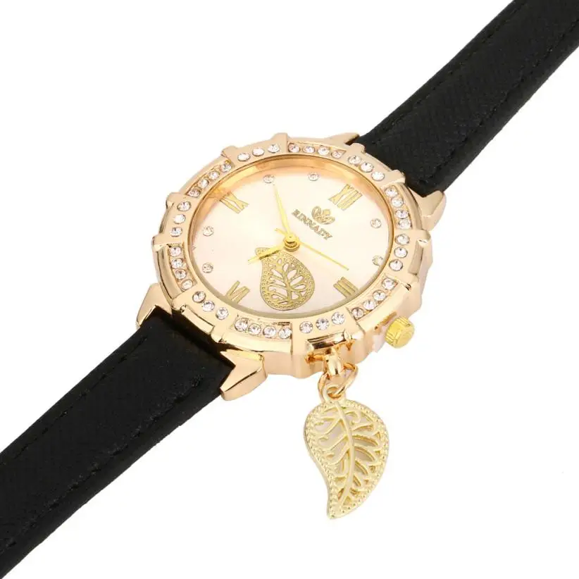 

Modern Fashion Black Quartz Watch Women Watchband High Quality Casual Wristwatch Gift for Female Ladies Watch Reloj Mujer Saat