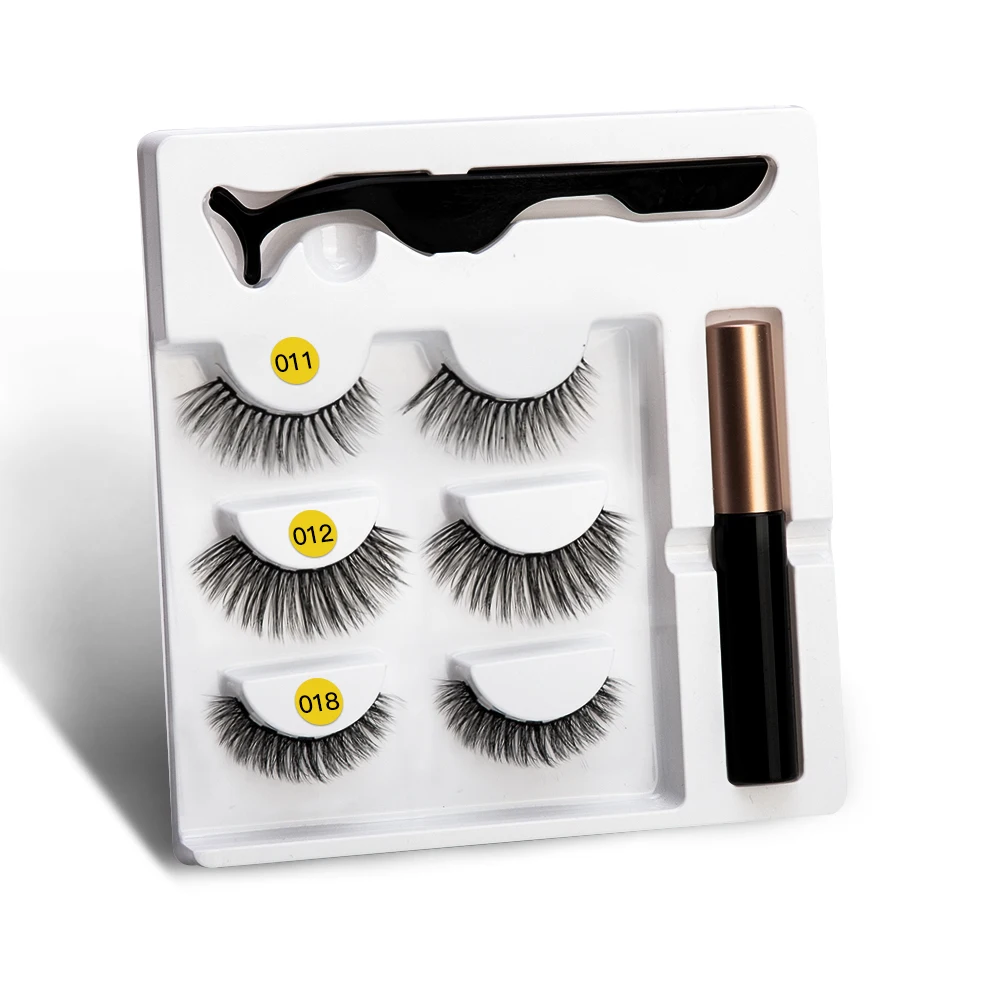 Лидер продаж 5 магнитных жидких подводок для ресниц набор накладных и пинцетов