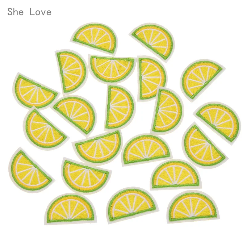 20 шт. нашивки с вышивкой лимона|Заплатки| |