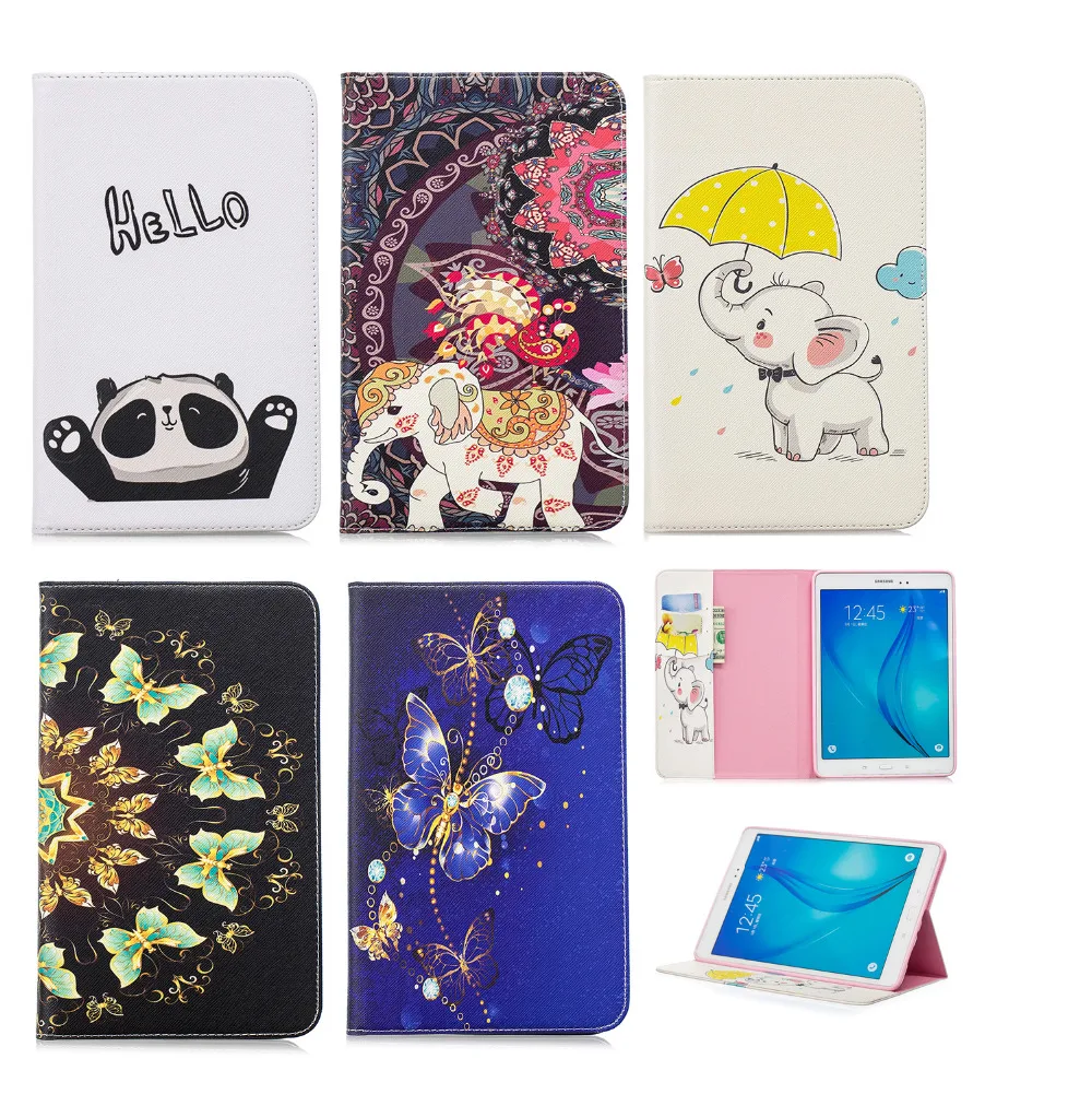 Кожаный чехол с откидной крышкой и отделением для карт Galaxy Tab E 9 6 дюймов Samsung T560