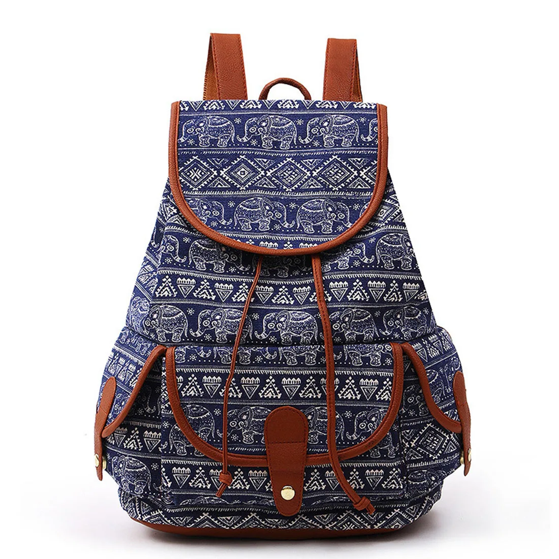 lovely owls&amp flowers Pattern Women Canvas Backpack 2017 fashion Schoolbag Book Bag for Teenager Girls Kid Bohemian School Bags | Багаж и
