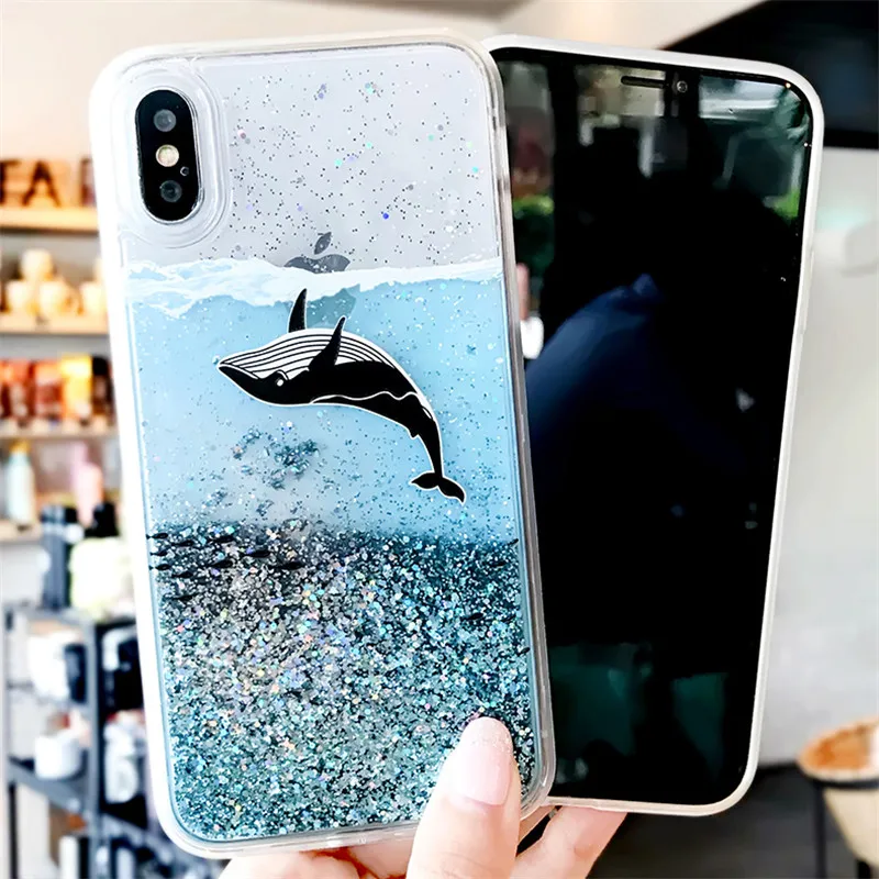 Динамичный жидкий песок мягкий чехол для Samsung Galaxy A6 A8 A7 2018 A750 S9 S8 плюс S7 край A3 A5 2017