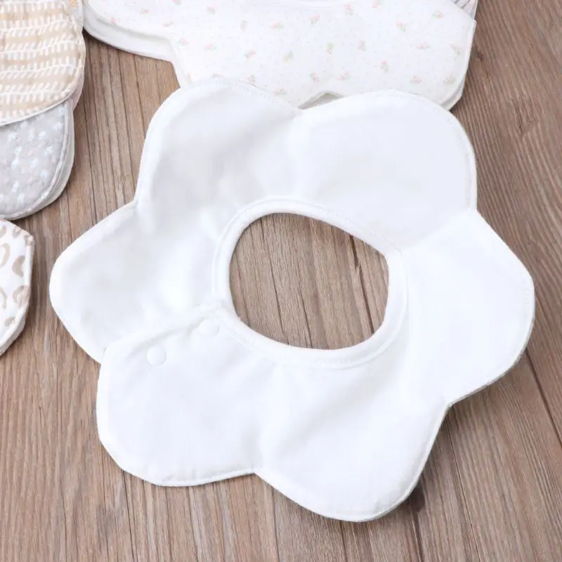 

Baby Bibs Cotton Flower Waterproof Cloth Bibs Saliva Towel Rotating Baby Babador Feeding Smock Infant Burp Cloths Bandana Bibs