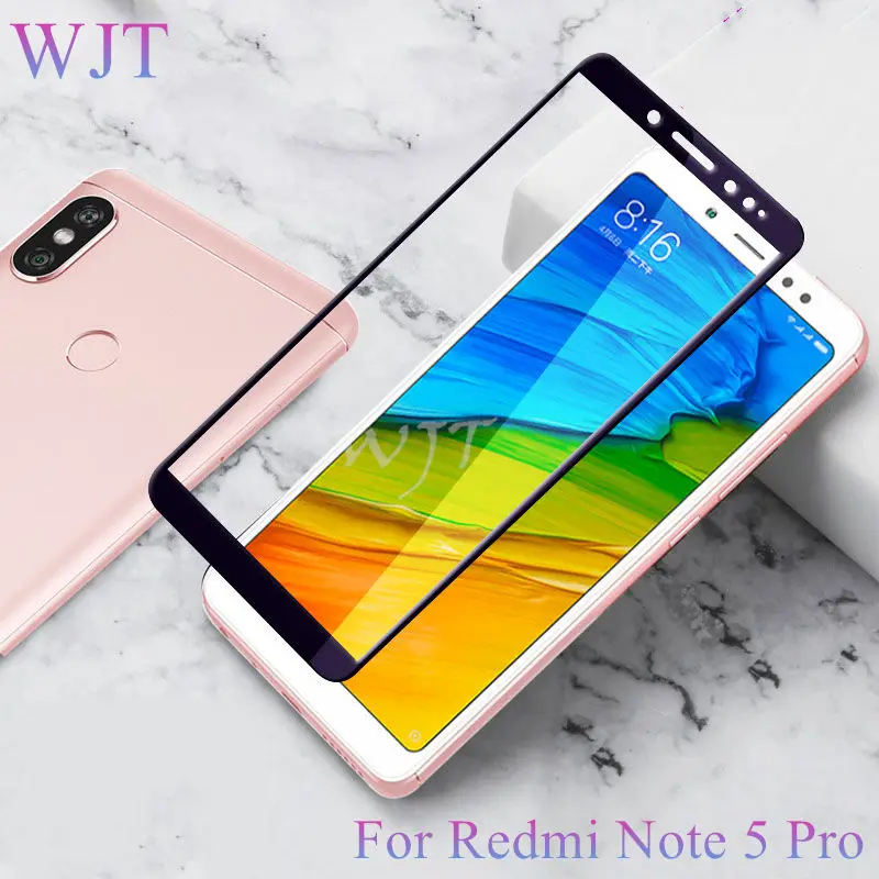 Закаленное стекло 9H с полным покрытием для Xiaomi Redmi Note 5 Pro двойная камера защита