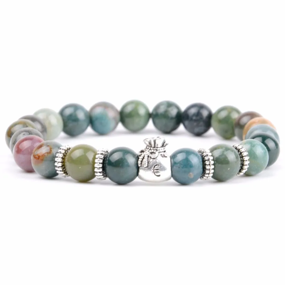 Trendy Beaded Bracelet Men Natural Yellow Tiger eye Stone Wallet Charm Buddha Bracelets &amp Bangles For Women Jewelry Accessories |