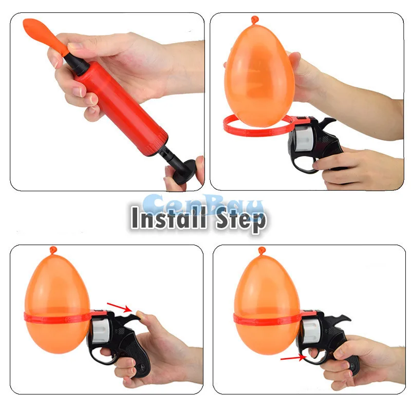 Забавная игрушка-пистолет Funny Tricky Gun Toy Russian Roulette Model Balloon Interactive Toys Lucky Party Game for Adults & Kids Family.