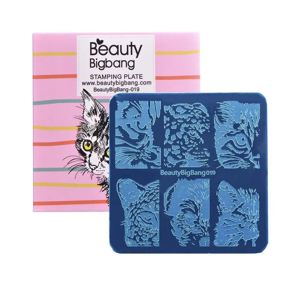 BeautyBigBang штамповка для аксессуары ногтей прямоугольник Маникюр Кружева