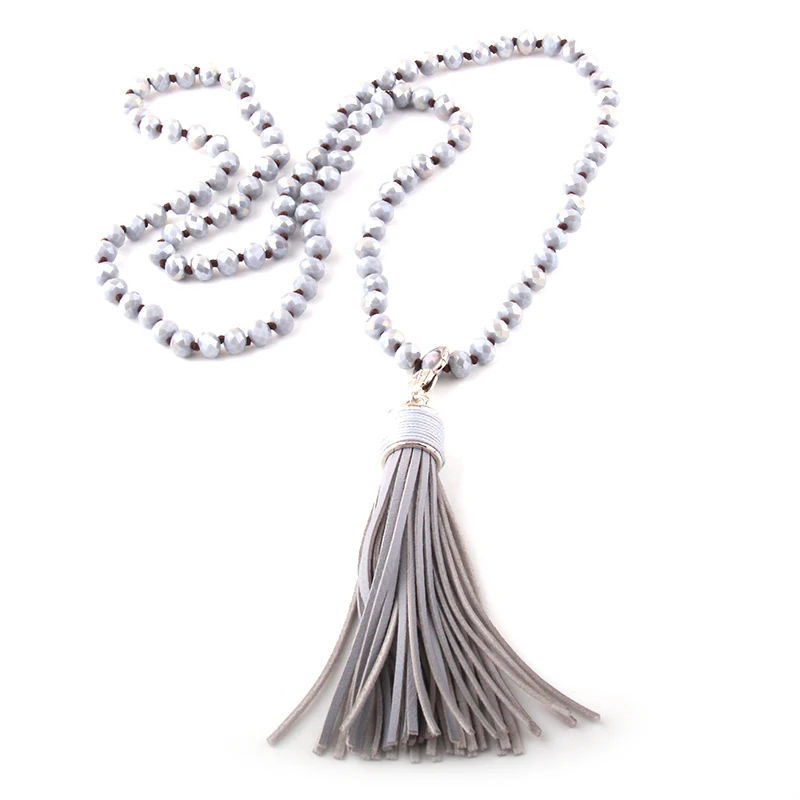 MOODPC модные богемные племенные ювелирные изделия стеклянные кристаллы длинное