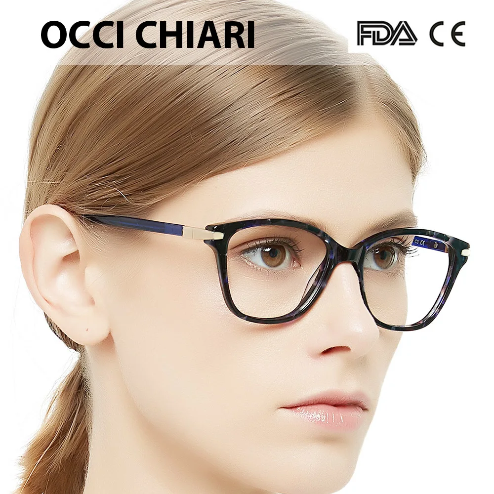 OCCI CHIARI итальянский дизайн demi ручная работа прозрачные линзы очки по рецепту