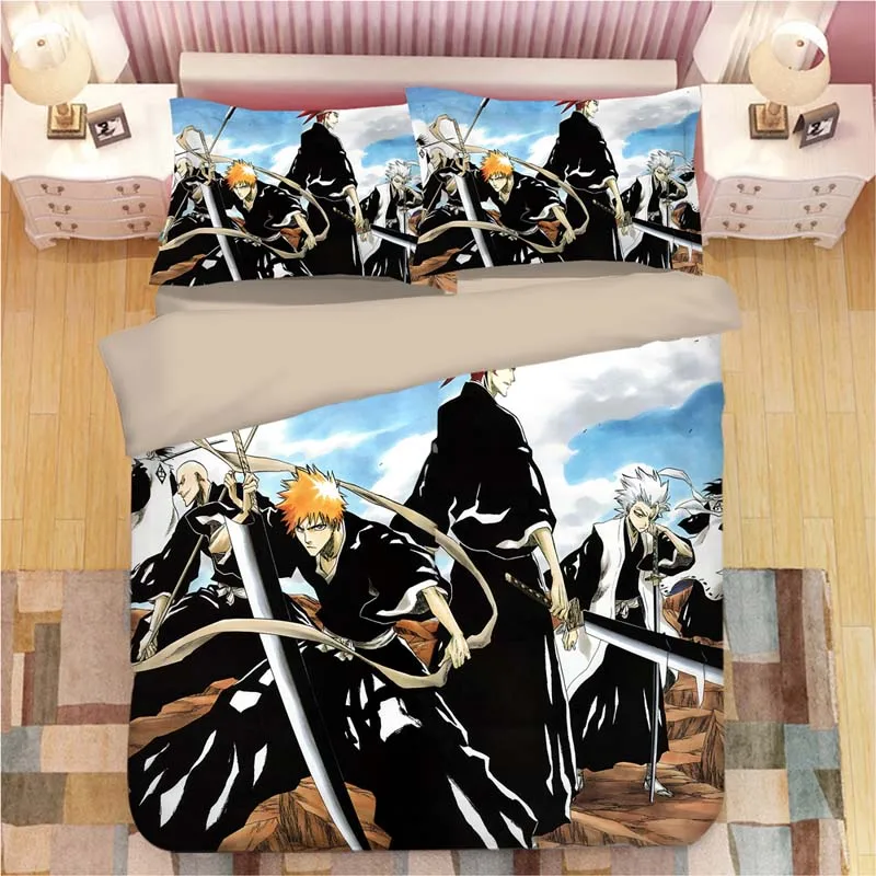 23 BLEACH Kurosaki Ichigo Комплект постельного белья, пододеяльник, наволочки, мультяшное аниме одеяло, Комплект постельного белья s, постельное белье, постельное белье(без простыни - Цвет: 23