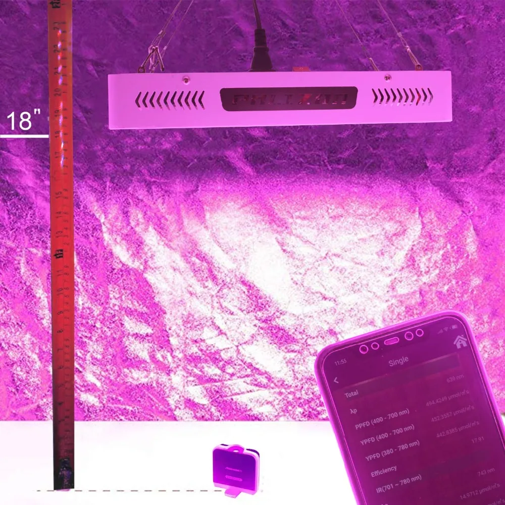 Phlizon 1200 W 1500 W 1800 W 2000 W лампы гидропоника растущий свет для растений спектральная фитопанель light 220 v Крытый сад гидропоник