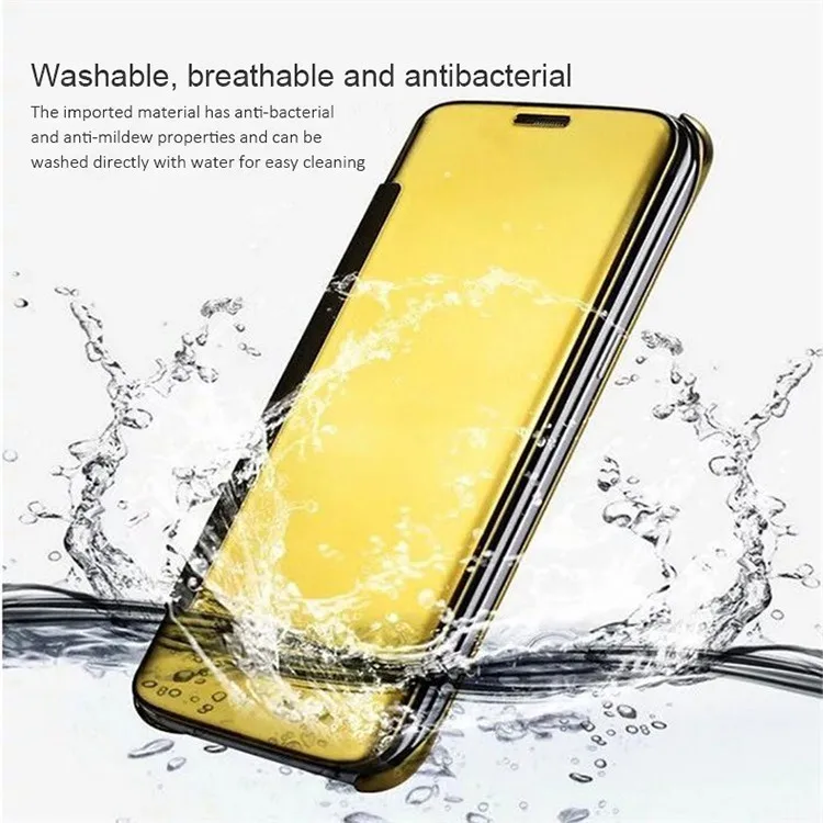 Mirror Clear View Luxury Case For Huawei P9 P10 Leather Flip Cover Mate8 7 P8 Lite Phone |