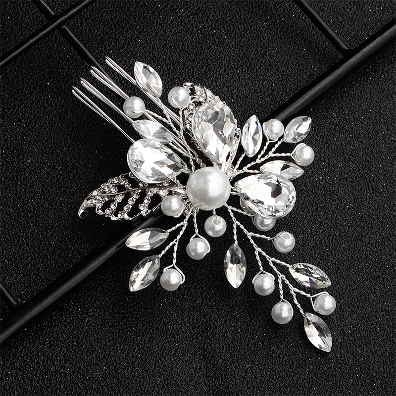 Новейшая мода гребень для волос с кристаллами Свадебные аксессуары украшения