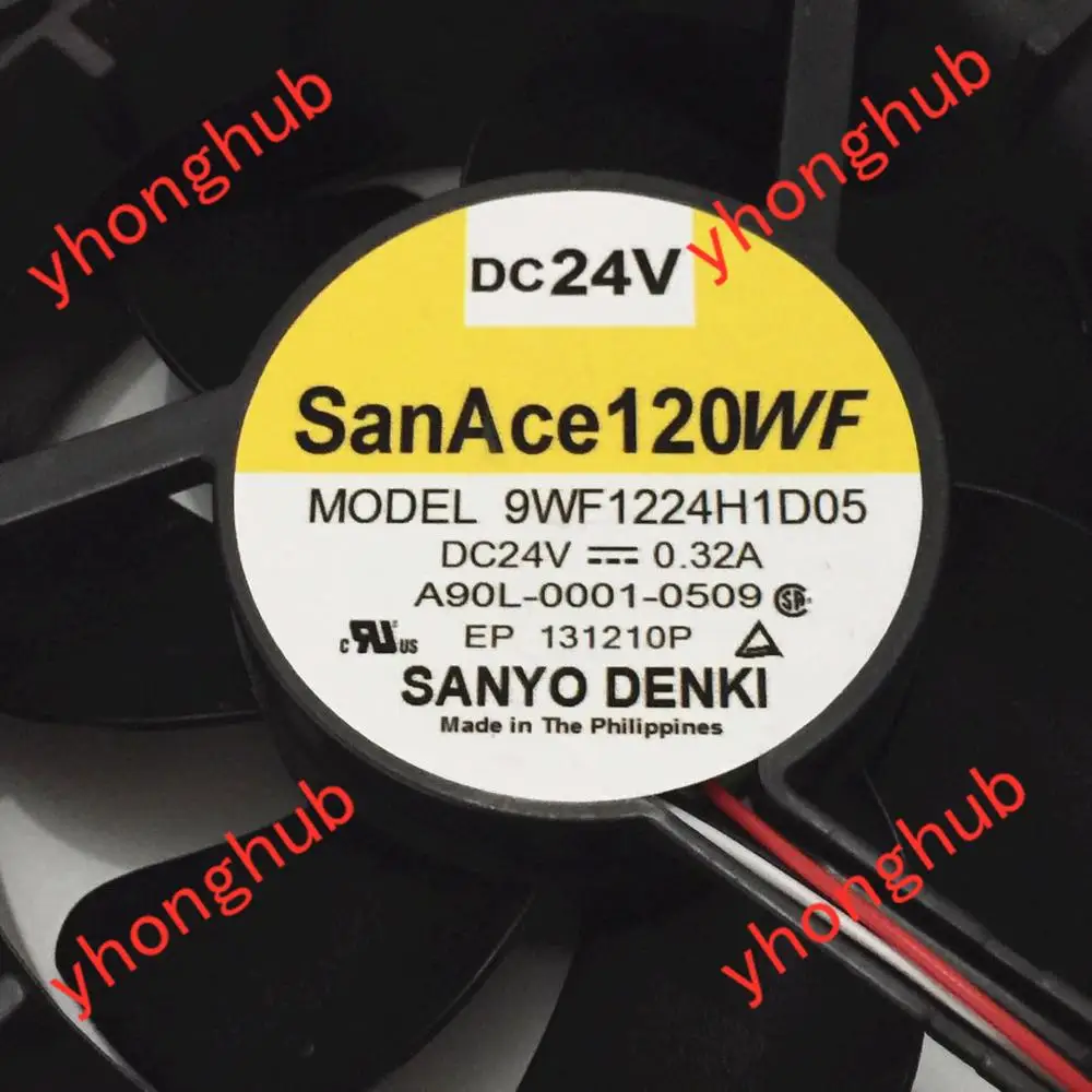 SANYO DENKI 9WF1224H1D05 DC 24V 0.32A 120x120x38 мм версия 3 провода Сервер вентилятор охлаждения|square