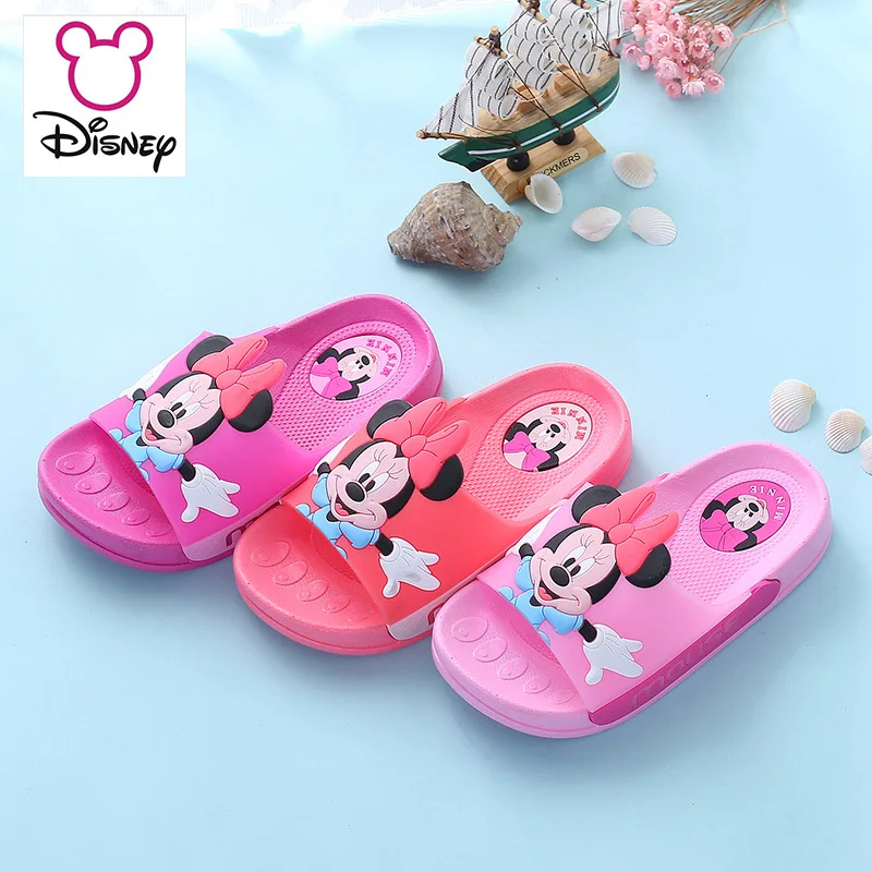 Новинка 2019 детские тапочки Disney Нескользящие домашние Тапочки для ванной