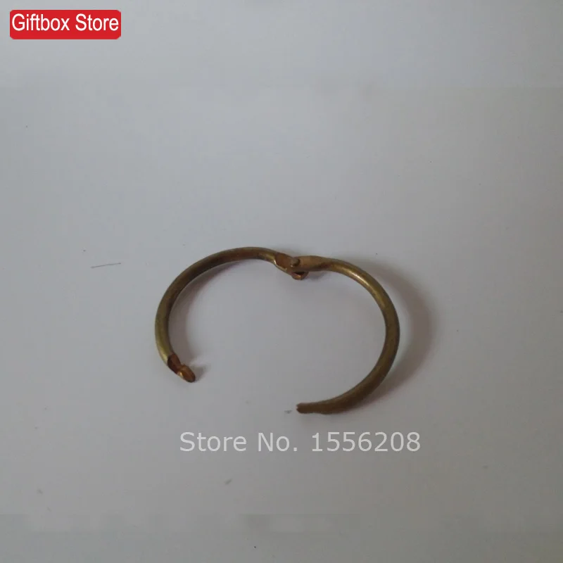 

DIY loose-leaf book photo album 19mm bronze card buckle circle key ring snap binding vintage iron circle
