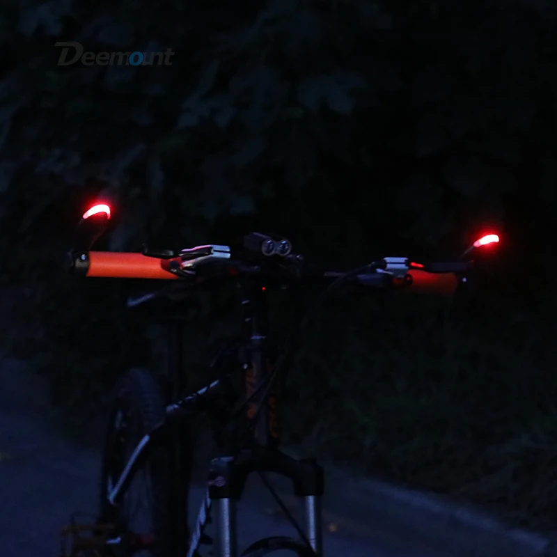 Deemount цикл эргономичные ручки с Безопасность визуальный светильник MTB Велоспорт