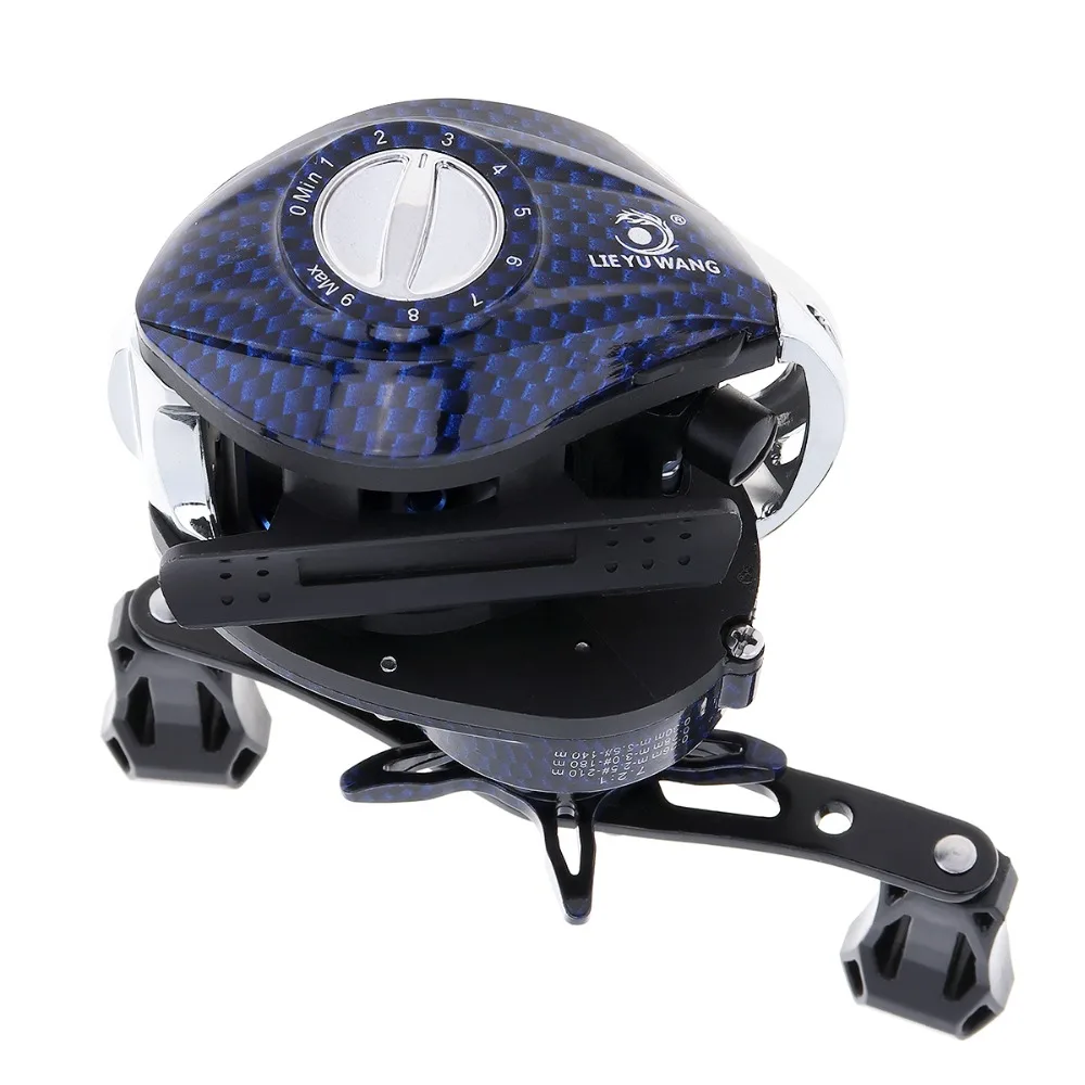 

Right Left Hand Optional 15+1BB High Speed 7.2:1 Fishing BaitCasting Reel Snake Grain 215g Magnetic Brake Max Drag 8KG / 17.6LB