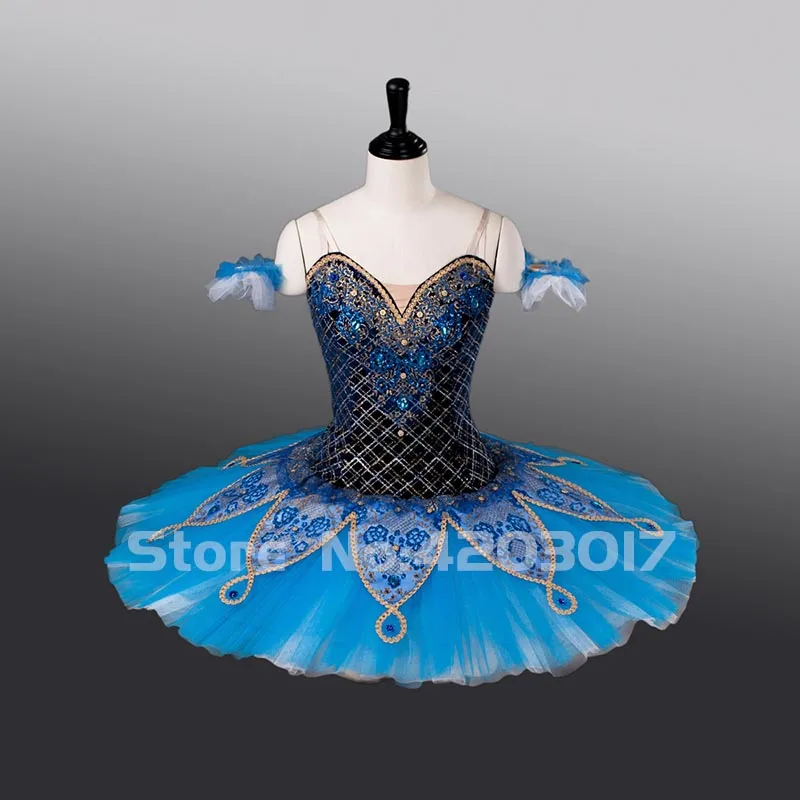 Adult Blue Fairy Professional Ballet Tutus Stage Performance Puff Skirt Girls Ballerina Costumes Dance Dress Women B9013 | Тематическая