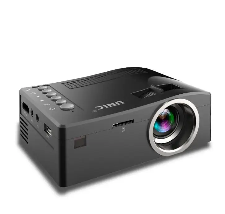 Голографический проектор UNIC UC18 мини портативный с HDMI USB tf картой AV кабель