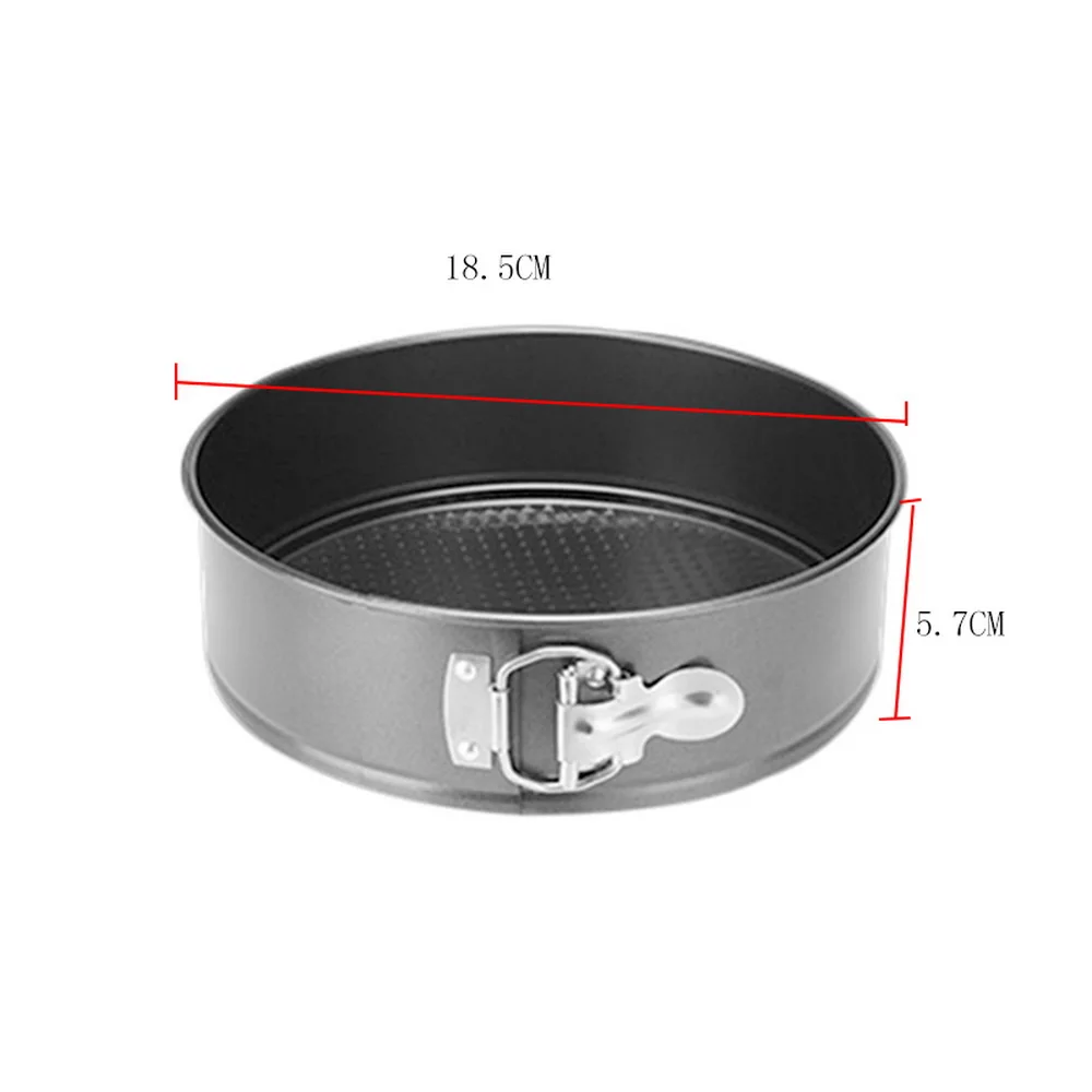 18.5cmx5.7cm 3 шт. формы для выпечки Кухонные сковороды форма для торта маленькая круглая форма для выпечки тяжелый углерод антипригарный Slipknot съемный базовый лоток - Цвет: 18.5cmx5.7cm