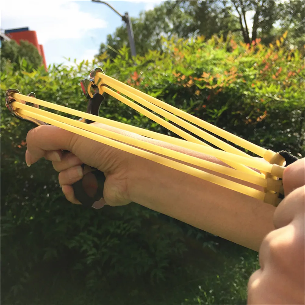 Новинка 2019 мощная охотничья Рогатка Резиновая лента трубка катапульта