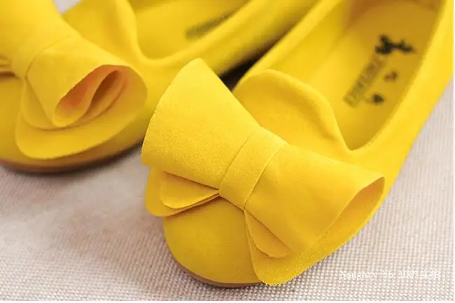 Лидер продаж детская обувь с большим бантом флок яркие цвета легкая для девочек