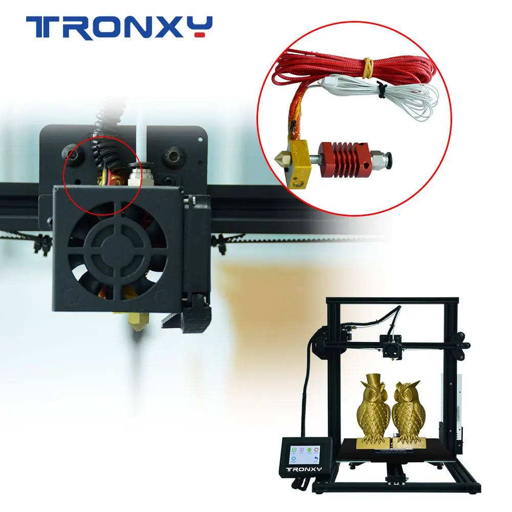 TRONXY 5 шт. Запчасти для 3D принтера 100K Ohm NTC 3950 Термисторы с кабелем 1 2 A4988 MK2B HEATBED